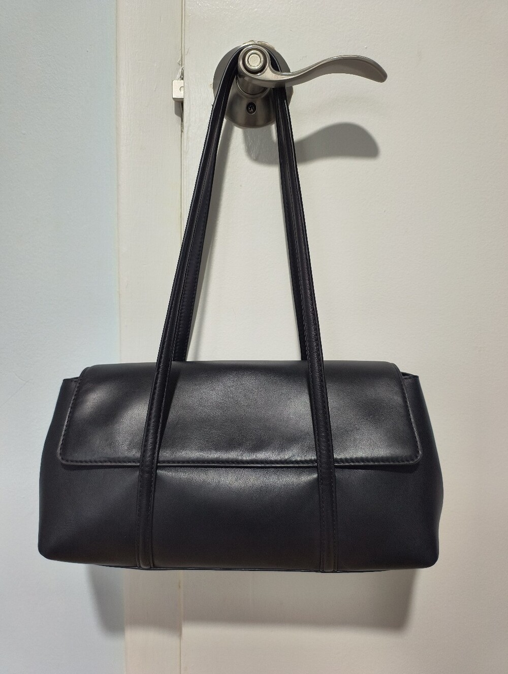 COS Nouveau Black Leather Shoulder Bag
